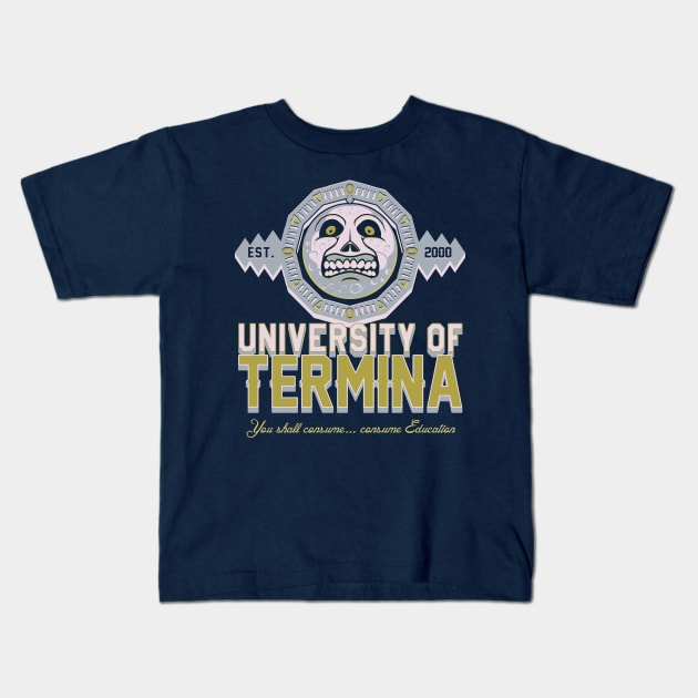 University of Termina Kids T-Shirt by Arinesart